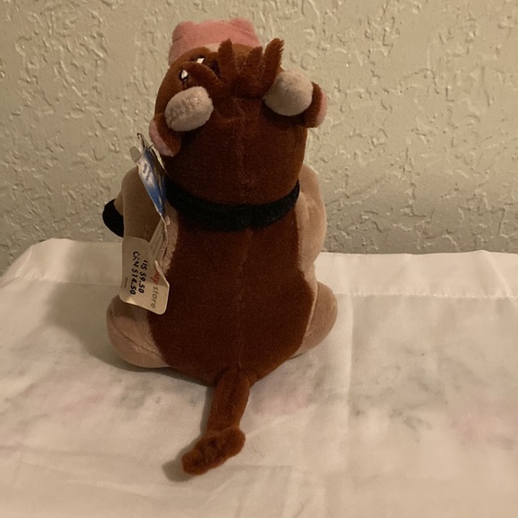 Rare With Sound Disney Home On The Range Maggie Stuffed Animal Bean bag Cow - Picture 3 of 7